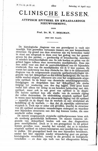 Eerste pagina van het artikel zoals het is gepubliceerd in het tijdschrift