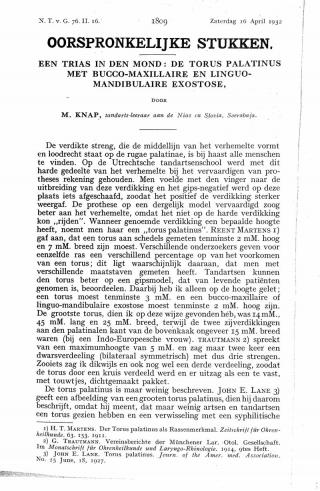Eerste pagina van het artikel zoals het is gepubliceerd in het tijdschrift