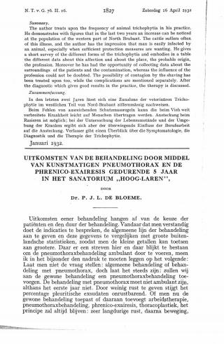 Eerste pagina van het artikel zoals het is gepubliceerd in het tijdschrift