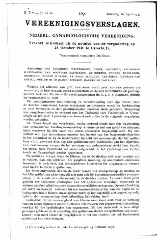 Eerste pagina van het artikel zoals het is gepubliceerd in het tijdschrift