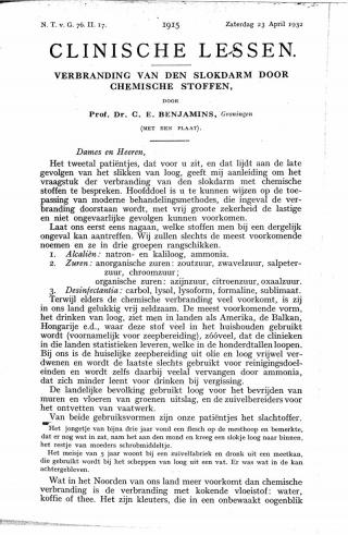 Eerste pagina van het artikel zoals het is gepubliceerd in het tijdschrift