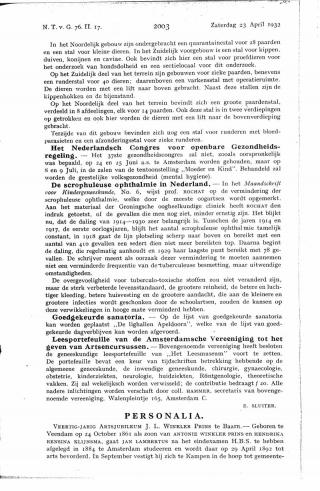 Eerste pagina van het artikel zoals het is gepubliceerd in het tijdschrift