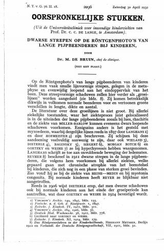 Eerste pagina van het artikel zoals het is gepubliceerd in het tijdschrift