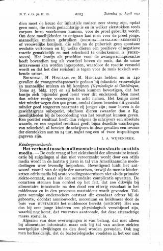 Eerste pagina van het artikel zoals het is gepubliceerd in het tijdschrift