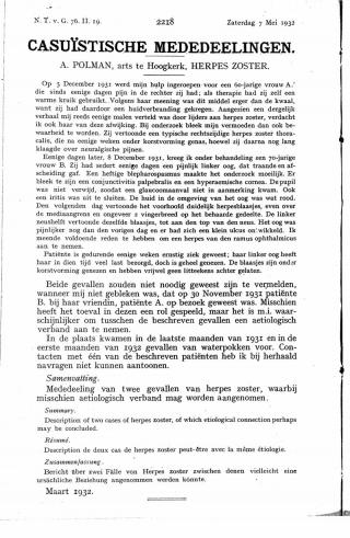 Eerste pagina van het artikel zoals het is gepubliceerd in het tijdschrift