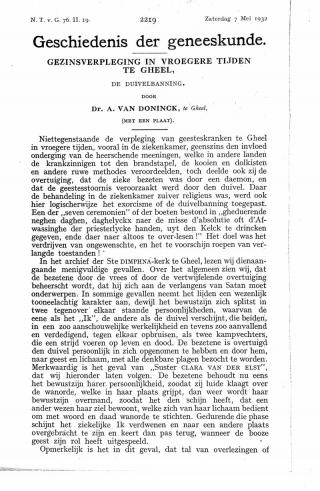 Eerste pagina van het artikel zoals het is gepubliceerd in het tijdschrift