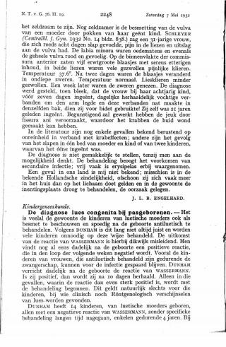 Eerste pagina van het artikel zoals het is gepubliceerd in het tijdschrift