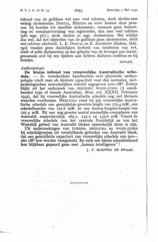 Eerste pagina van het artikel zoals het is gepubliceerd in het tijdschrift