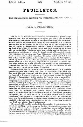 Eerste pagina van het artikel zoals het is gepubliceerd in het tijdschrift