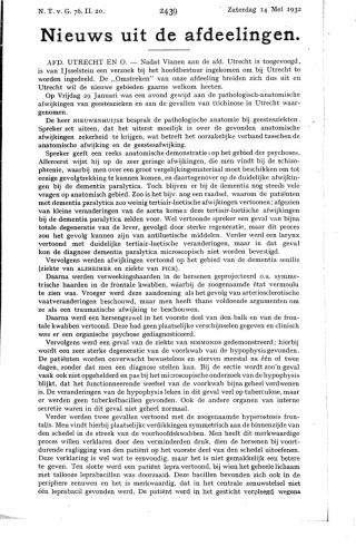 Eerste pagina van het artikel zoals het is gepubliceerd in het tijdschrift