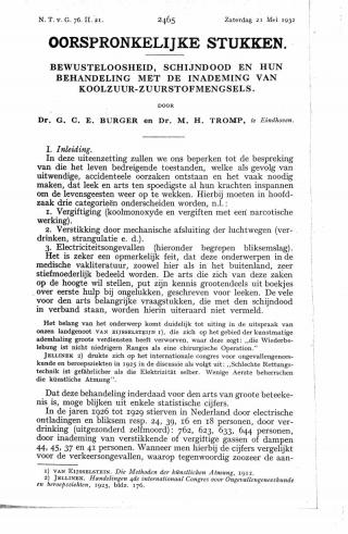 Eerste pagina van het artikel zoals het is gepubliceerd in het tijdschrift