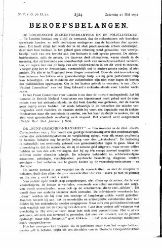 Eerste pagina van het artikel zoals het is gepubliceerd in het tijdschrift