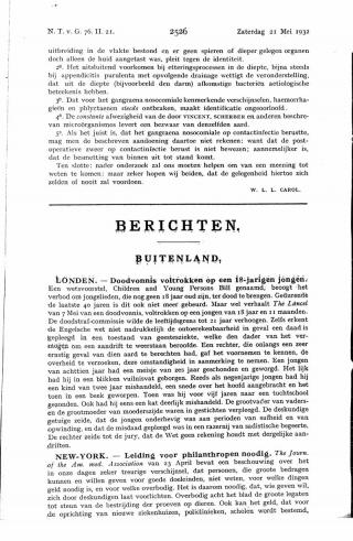 Eerste pagina van het artikel zoals het is gepubliceerd in het tijdschrift