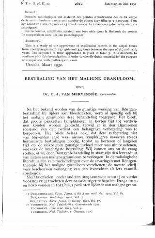 Eerste pagina van het artikel zoals het is gepubliceerd in het tijdschrift