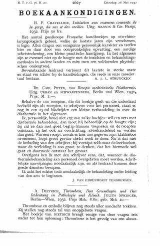 Eerste pagina van het artikel zoals het is gepubliceerd in het tijdschrift