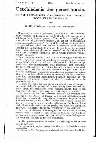 Eerste pagina van het artikel zoals het is gepubliceerd in het tijdschrift