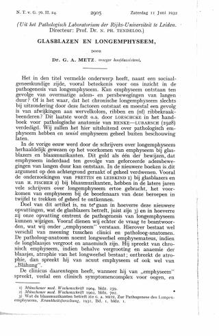 Eerste pagina van het artikel zoals het is gepubliceerd in het tijdschrift