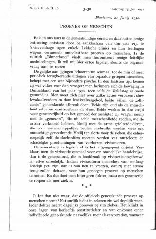 Eerste pagina van het artikel zoals het is gepubliceerd in het tijdschrift