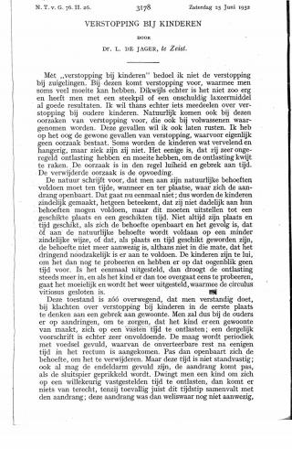 Eerste pagina van het artikel zoals het is gepubliceerd in het tijdschrift