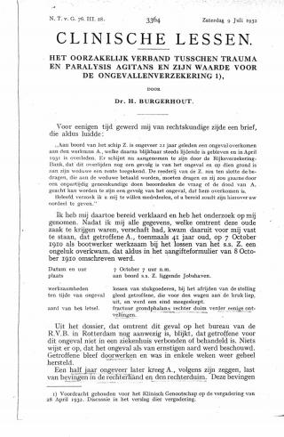 Eerste pagina van het artikel zoals het is gepubliceerd in het tijdschrift