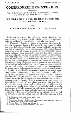 Eerste pagina van het artikel zoals het is gepubliceerd in het tijdschrift