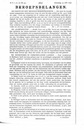 Eerste pagina van het artikel zoals het is gepubliceerd in het tijdschrift