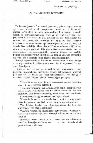 Eerste pagina van het artikel zoals het is gepubliceerd in het tijdschrift