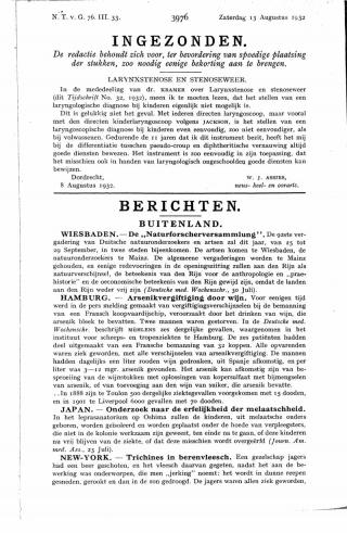 Eerste pagina van het artikel zoals het is gepubliceerd in het tijdschrift