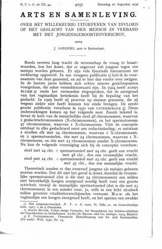 Eerste pagina van het artikel zoals het is gepubliceerd in het tijdschrift