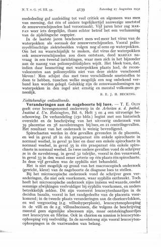 Eerste pagina van het artikel zoals het is gepubliceerd in het tijdschrift