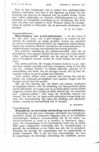 Eerste pagina van het artikel zoals het is gepubliceerd in het tijdschrift