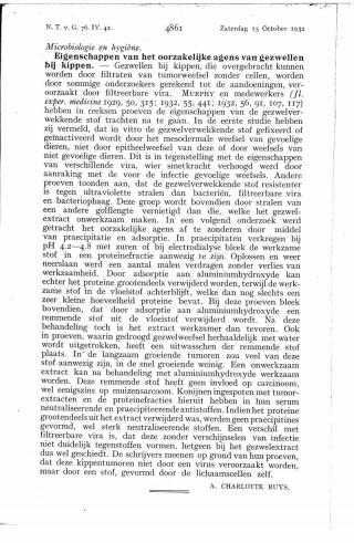 Eerste pagina van het artikel zoals het is gepubliceerd in het tijdschrift