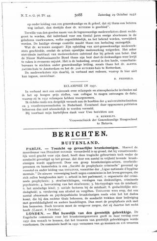 Eerste pagina van het artikel zoals het is gepubliceerd in het tijdschrift