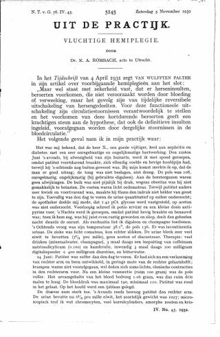 Eerste pagina van het artikel zoals het is gepubliceerd in het tijdschrift