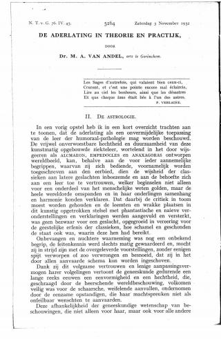 Eerste pagina van het artikel zoals het is gepubliceerd in het tijdschrift