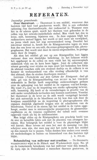 Eerste pagina van het artikel zoals het is gepubliceerd in het tijdschrift