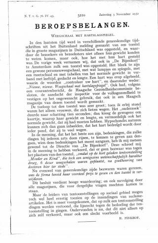 Eerste pagina van het artikel zoals het is gepubliceerd in het tijdschrift