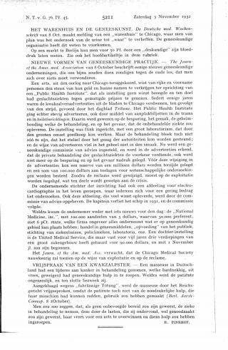 Eerste pagina van het artikel zoals het is gepubliceerd in het tijdschrift