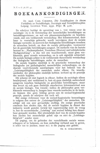 Eerste pagina van het artikel zoals het is gepubliceerd in het tijdschrift