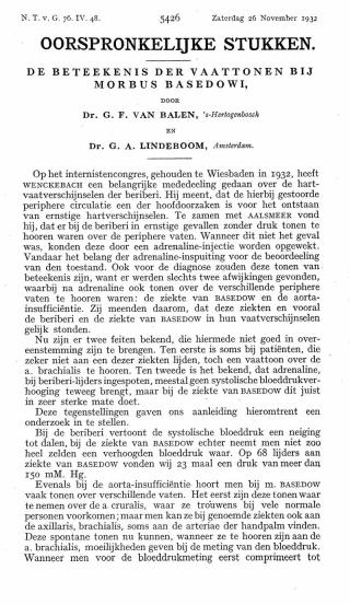 Eerste pagina van het artikel zoals het is gepubliceerd in het tijdschrift