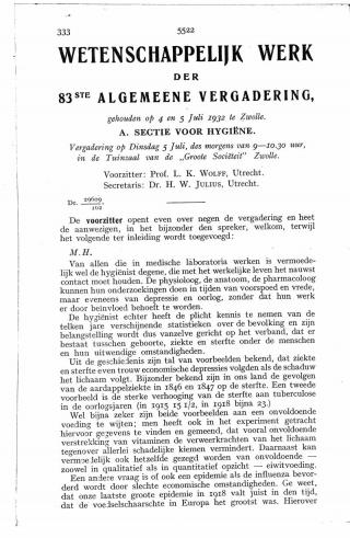 Eerste pagina van het artikel zoals het is gepubliceerd in het tijdschrift