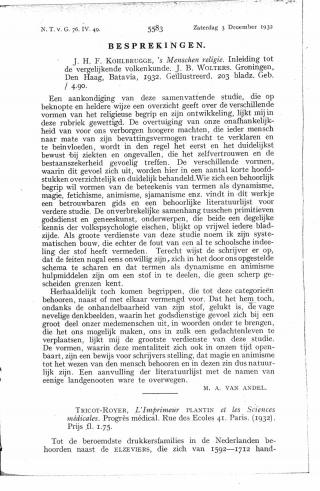 Eerste pagina van het artikel zoals het is gepubliceerd in het tijdschrift