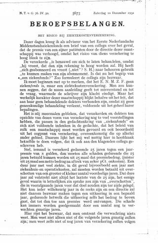 Eerste pagina van het artikel zoals het is gepubliceerd in het tijdschrift