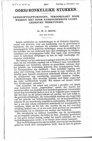 Eerste pagina van het artikel zoals het is gepubliceerd in het tijdschrift