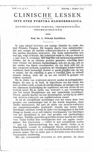 Eerste pagina van het artikel zoals het is gepubliceerd in het tijdschrift