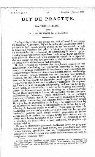 Eerste pagina van het artikel zoals het is gepubliceerd in het tijdschrift