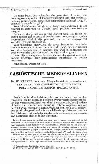 Eerste pagina van het artikel zoals het is gepubliceerd in het tijdschrift