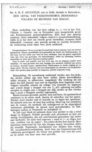 Eerste pagina van het artikel zoals het is gepubliceerd in het tijdschrift