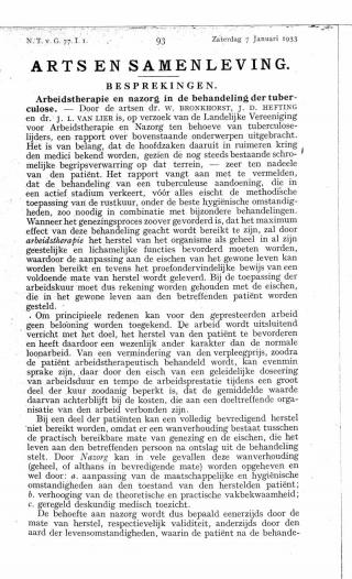 Eerste pagina van het artikel zoals het is gepubliceerd in het tijdschrift