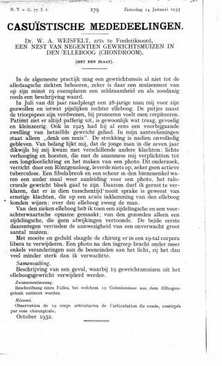 Eerste pagina van het artikel zoals het is gepubliceerd in het tijdschrift